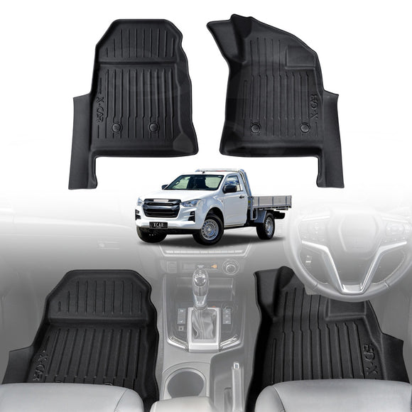 3D Floor Mats for ISUZU D-MAX DMAX Single Cab 2020-Onwards All-Weather Car Liners