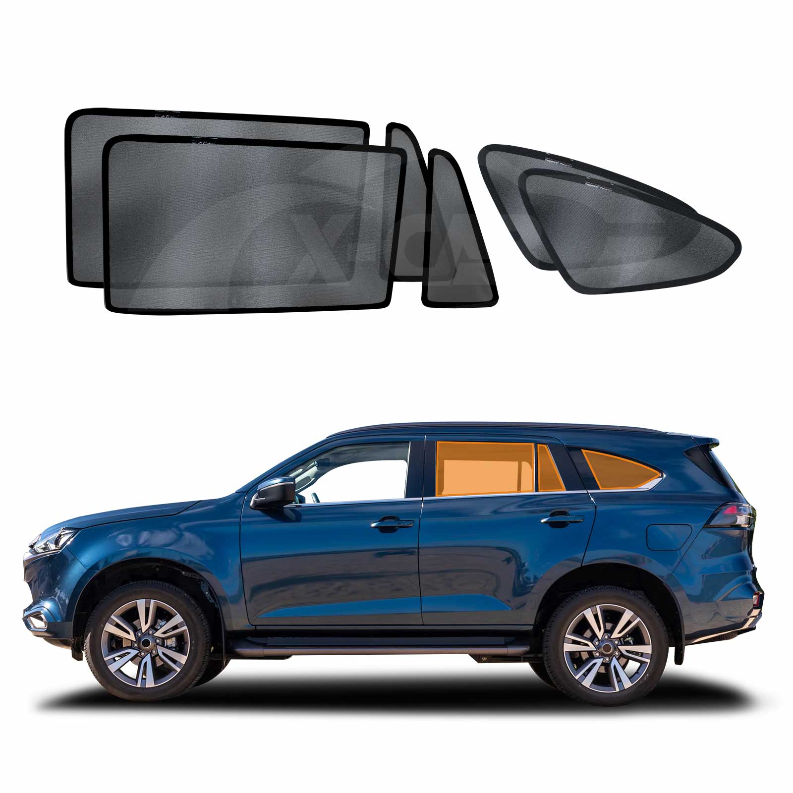 Magnetic Window Sun Shade for Isuzu MU-X MUX 2022-2025
