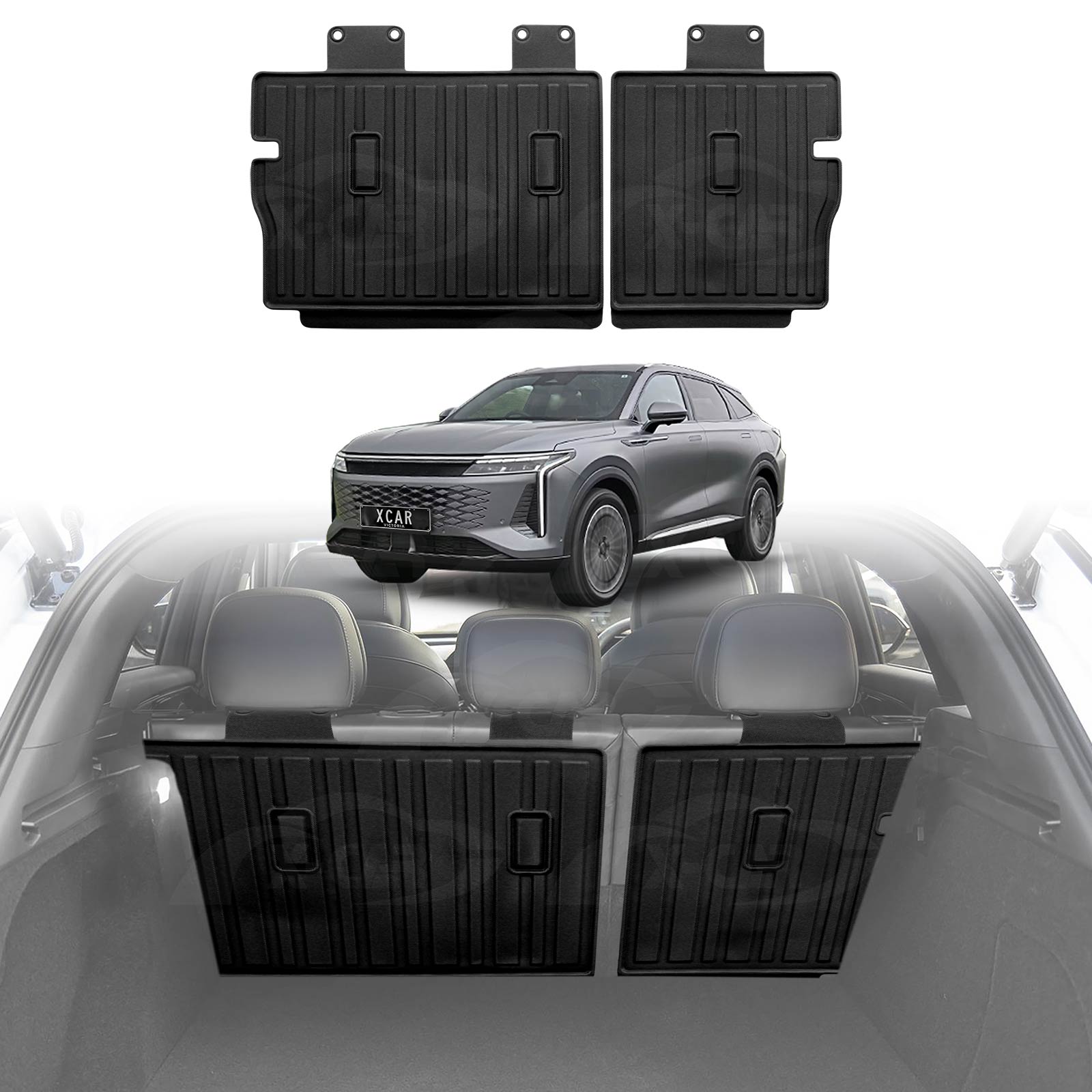 Boot Liner / Back Seat Protector for Omoda Omoda 9 2025-Onwards All Weather Cargo Mat