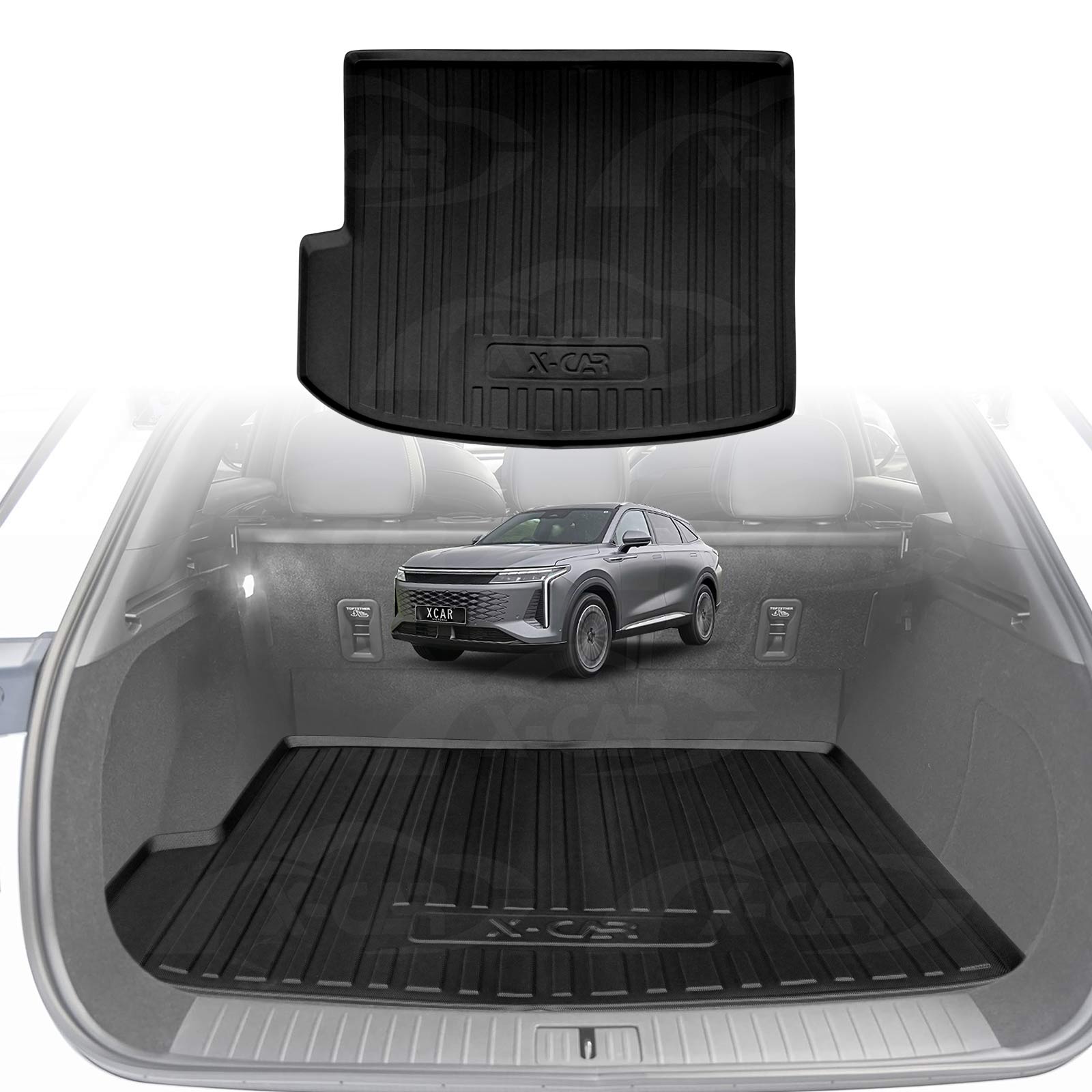 Boot Liner / Back Seat Protector for Omoda Omoda 9 2025-Onwards All Weather Cargo Mat