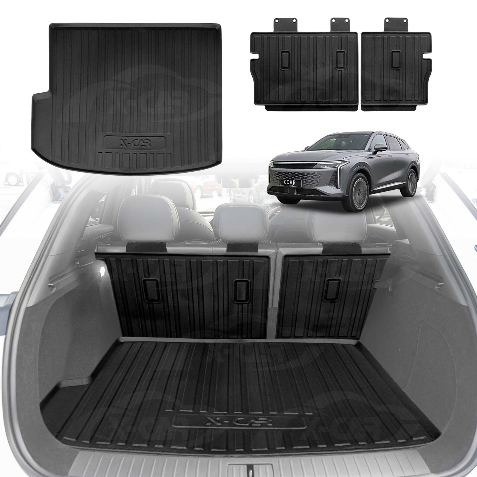 Boot Liner / Back Seat Protector for Omoda Omoda 9 2025-Onwards All Weather Cargo Mat