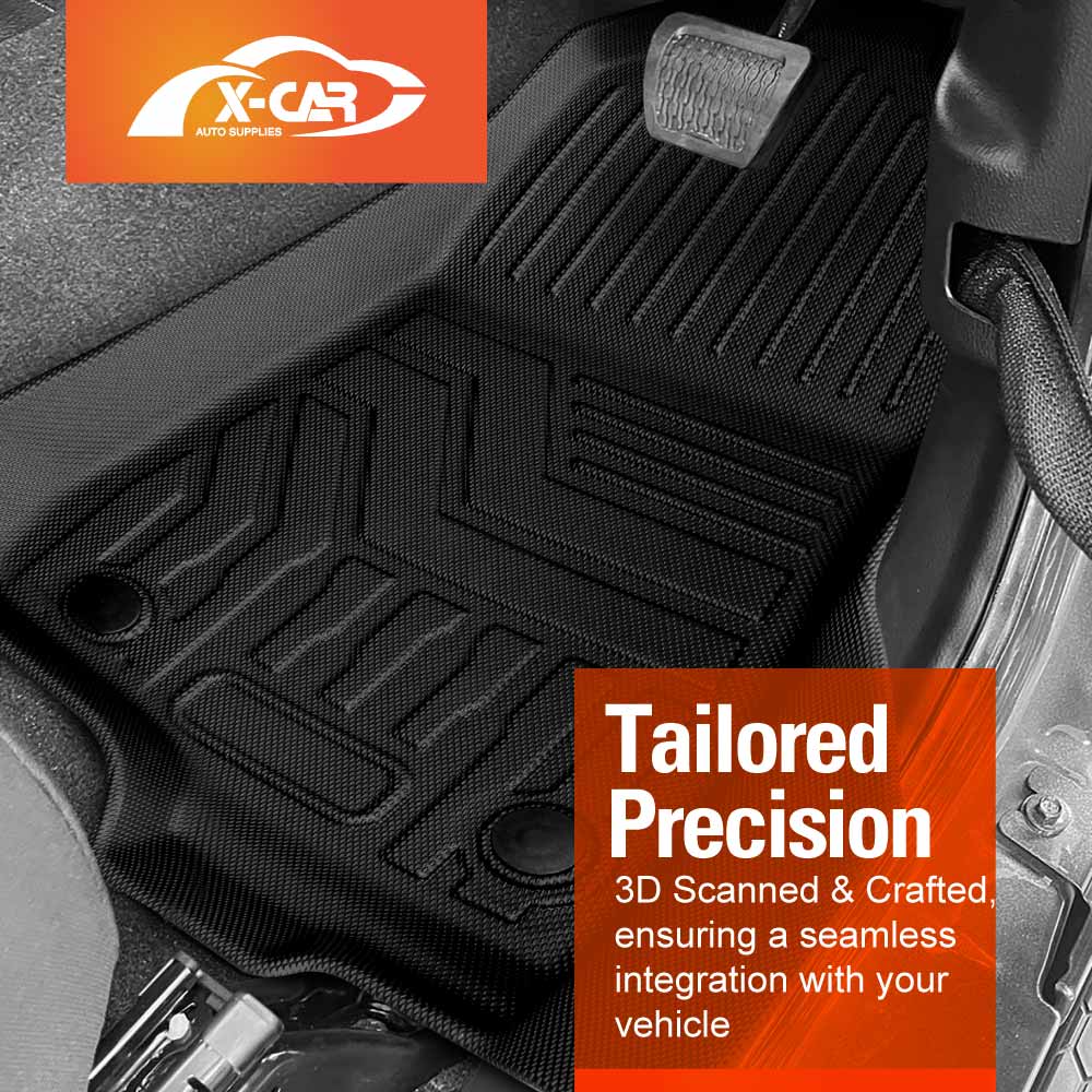 3D Floor Mats for Jeep Wrangler JL Series 4-Door 2018-Onwards All Weather Heavy Duty Cargo Car Trunk Luggage Tray