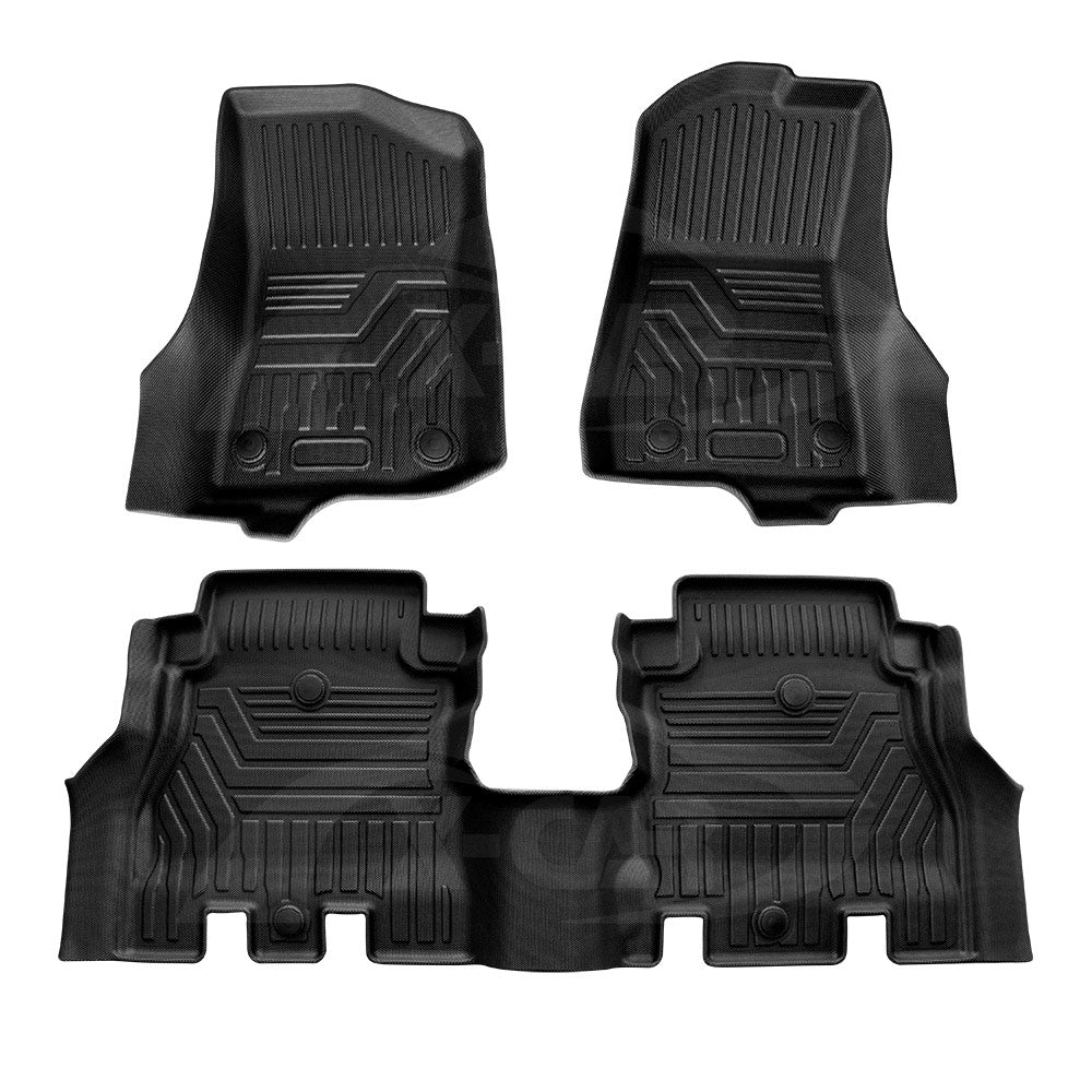 3D Floor Mats for Jeep Wrangler JL Series 4-Door 2018-Onwards All Weather Heavy Duty Cargo Car Trunk Luggage Tray