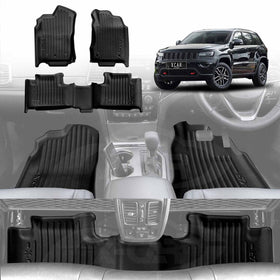 3D Floor Mats for Jeep Grand Cherokee 2011-2021 All-Weather Liners