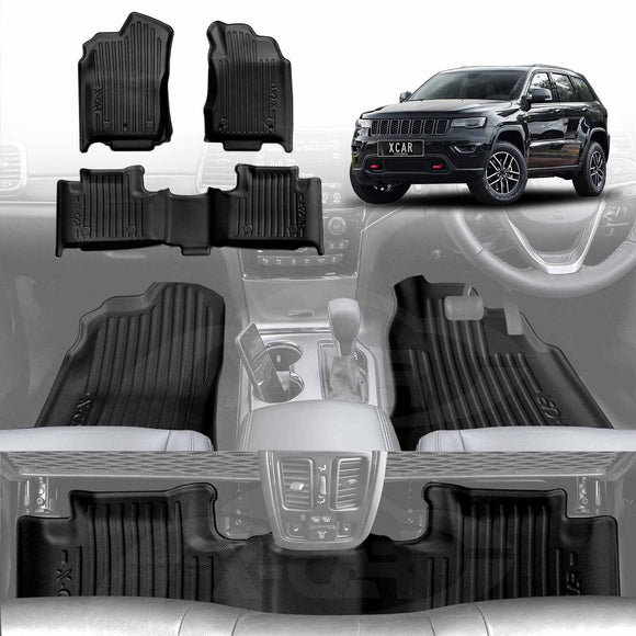 3D Floor Mats for Jeep Grand Cherokee 2011-2021 All-Weather Liners