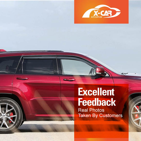 WeatherShields for Jeep Grand Cherokee 2011-2021 Car Weather Shields Wind Deflectors Sun Visors