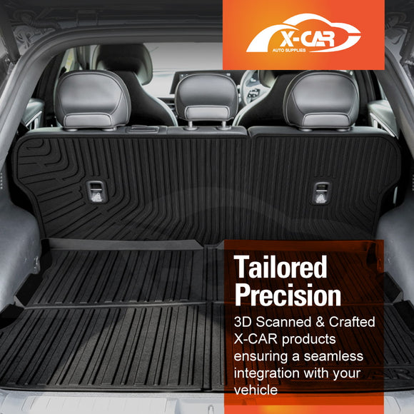 Boot Liner / Back Seat Protectors For Kia EV6 2021-Onwards Trunk Cargo Kick Mat