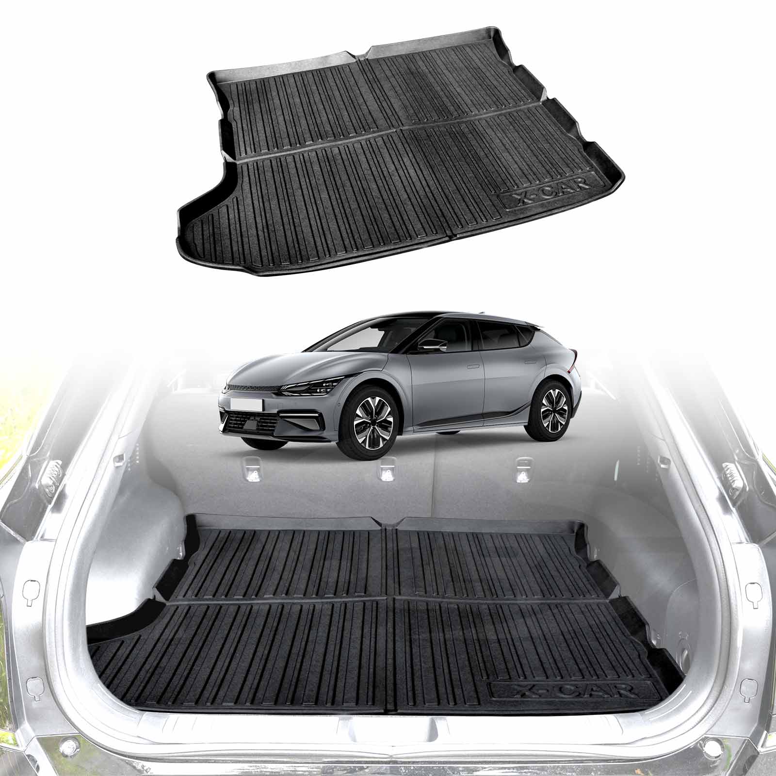 Boot Liner / Back Seat Protectors For Kia EV6 2021-2025 Trunk Cargo Kick Mat