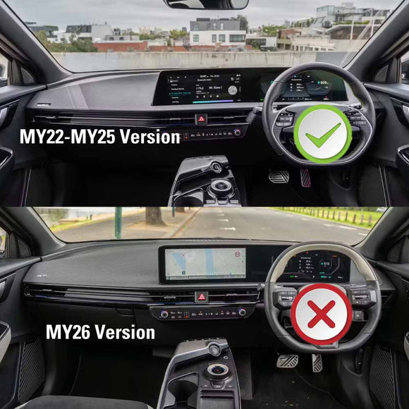 Gear Shift Frame Trim for Kia EV6 2021-2024 Carbon Fiber Style Center Console Cover Protector Interior Accessories