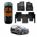 3D Floor Mats for Kia Carnival 2020-2025 KA4 Series All-Weather Liners