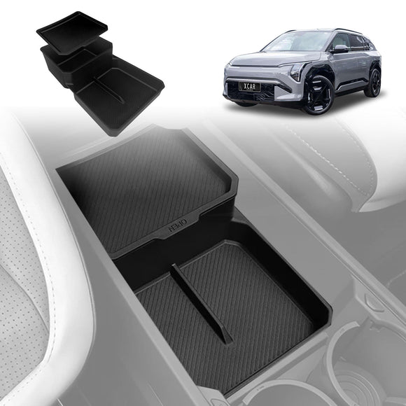 Centre Console Organiser for Kia EV3 2025-Onwards Armrest Tray Storage Box Cup Holder