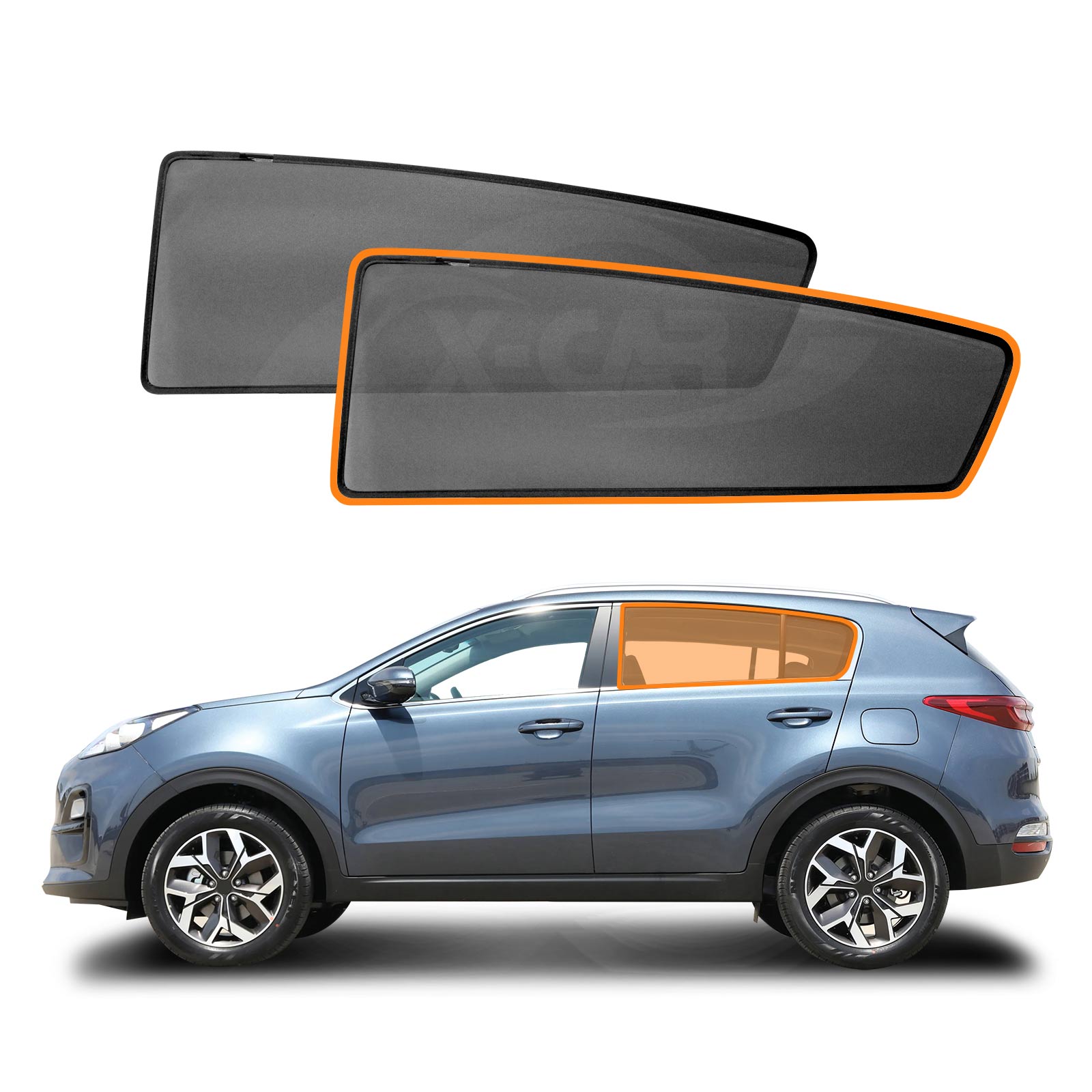 Rear Window Sun Shade for Kia Sportage 2015-2022 QL Series Magnetic Blind Mesh