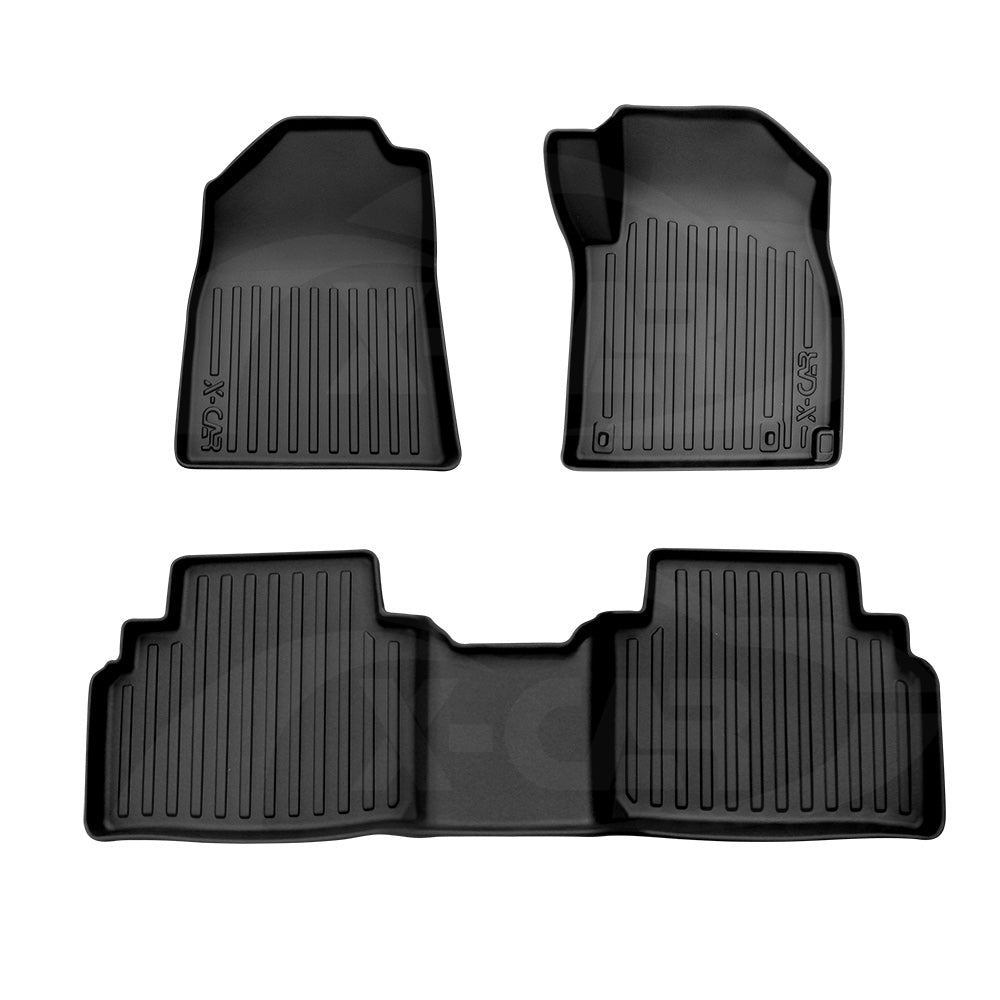 3D Floor Mats for Kia Seltos 2019-Onwards All-Weather Car Liners
