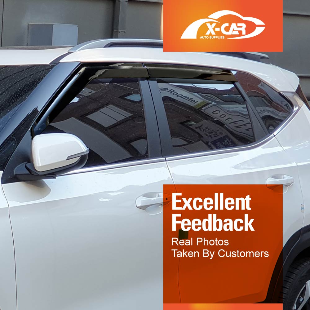 WeatherShields for Kia Seltos 2019-Onwards Car Weather Shields Wind Deflectors Sun Visors