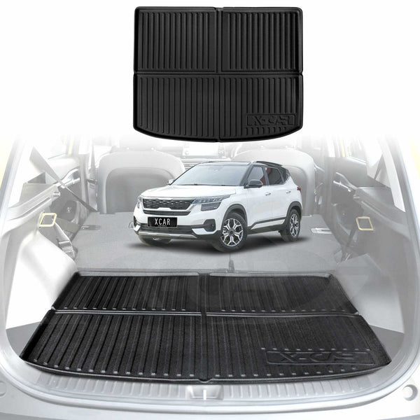 Boot Liner Back Seat Protector for Kia Seltos 2022-2024 All-Weather Cargo Mat