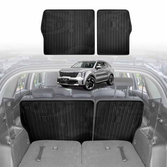 Boot Liner/ Back Seat Protector for Kia Sorento 2020-Onwards Trunk Cargo Mat Luggage Tray