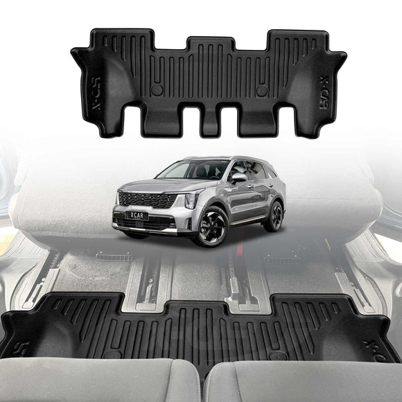 3D Floor Mats for Kia Sorento 2020-Onwards All-Weather Car Liners