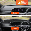 Luxury 3D Dash Mat Pad Cover Non-Slip for Kia Sportage 2021-2024 Microfiber Leather