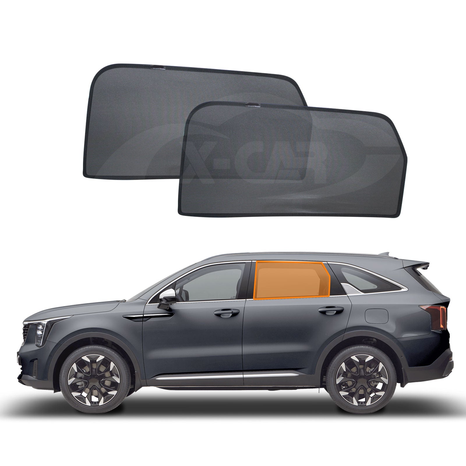 Magnetic Window Sun Shades for Kia Sorento 2020-Onwards - 0