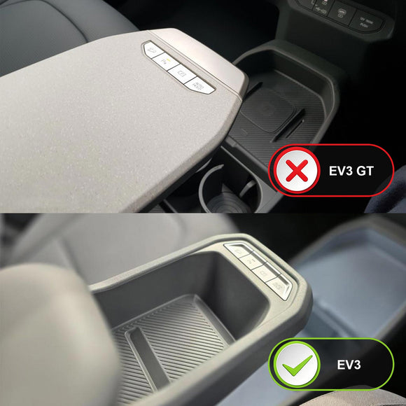 Centre Console Organiser for Kia EV3 2025-Onwards Armrest Tray Storage Box Cup Holder