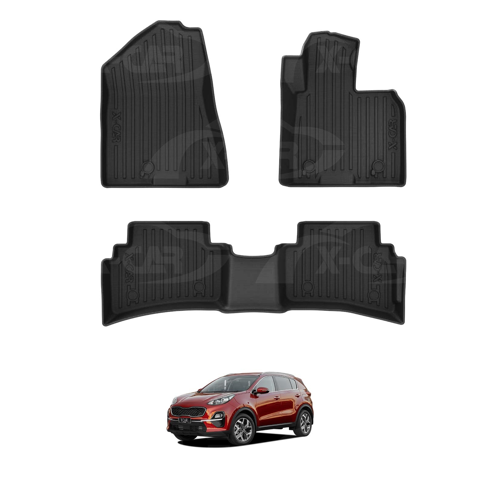 [Pre-order] 3D Floor Mats for Kia Sportage 2015-2022 All Weather Car Mats