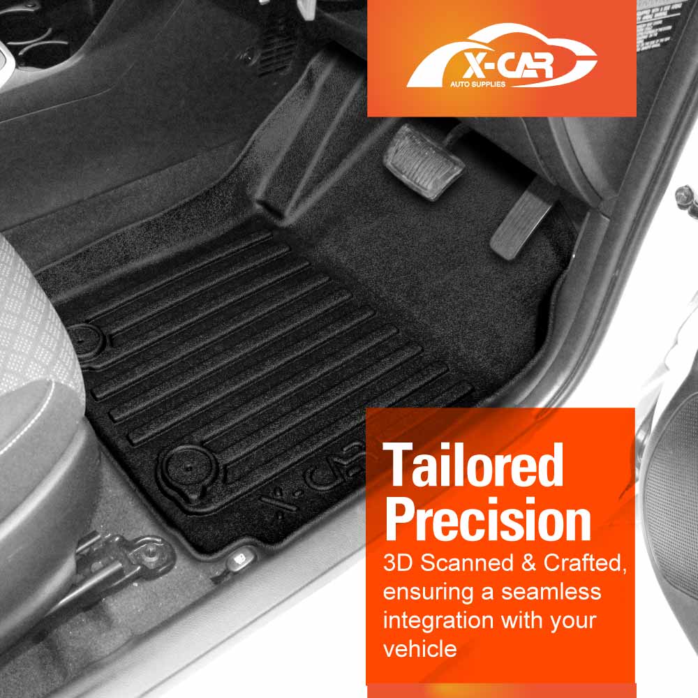 MOTOS Kia Picanto III 2017 Onwards Car Mat And Rubber Boot Mat Kit