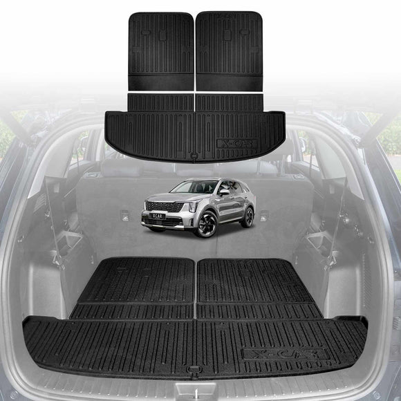 Boot Liner/ Back Seat Protector for Kia Sorento 2020-Onwards Trunk Cargo Mat Luggage Tray