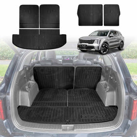 Boot Liner/ Back Seat Protector for Kia Sorento 2020-Onwards Trunk Cargo Mat Luggage Tray