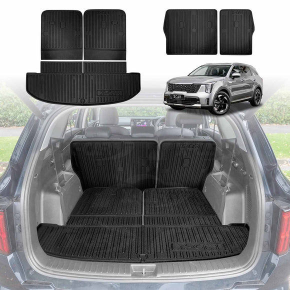 Boot Liner/ Back Seat Protector for Kia Sorento 2020-Onwards Trunk Cargo Mat Luggage Tray