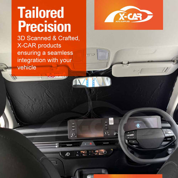 WindScreen Sun Shade for Kia Stonic 2020-Onwards Blocks UV Rays Foldable Custom Wind Screen Sun Visor Protector