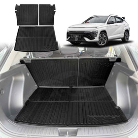 Boot Liner / Back Seat Protectors for Hyundai Kona 2023-Onwards Trunk Cargo Mat Luggage Tray