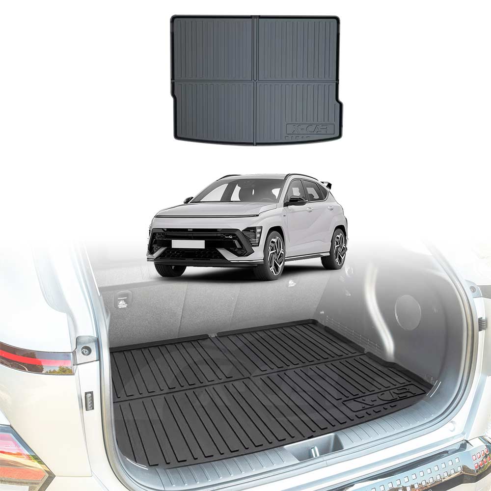 Boot Liner / Back Seat Protectors for Hyundai Kona 2023-2024 Trunk Car ...