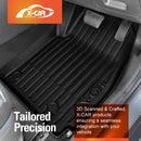 3D Floor Mats for Hyundai Kona Petrol 2017-2023 All-Weather Car Liners-2