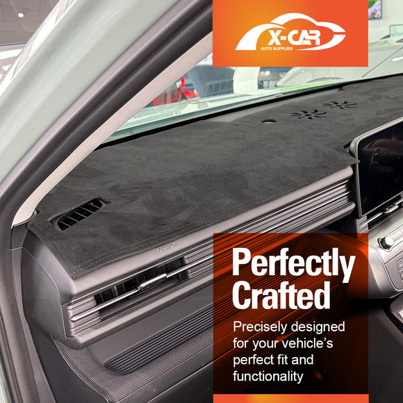 Dash Mat for Hyundai Kona Without HUD 2023-Onwards Non-Slip Microfiber Pad Cover Interior Accessories