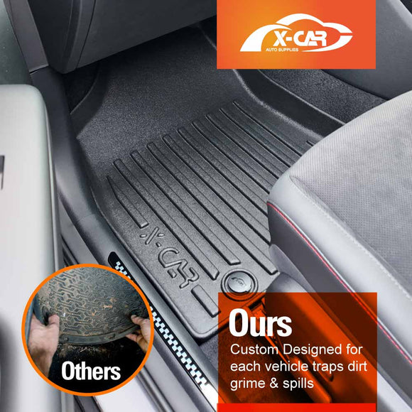 3D Floor Mats for Hyundai Kona 2023-Onwards All-Weather Car Liners