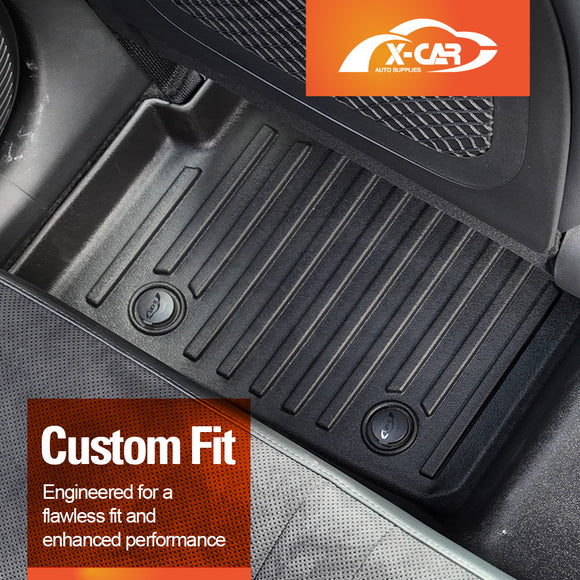 3D Floor Mats for Hyundai Kona 2023-Onwards All-Weather Car Liners