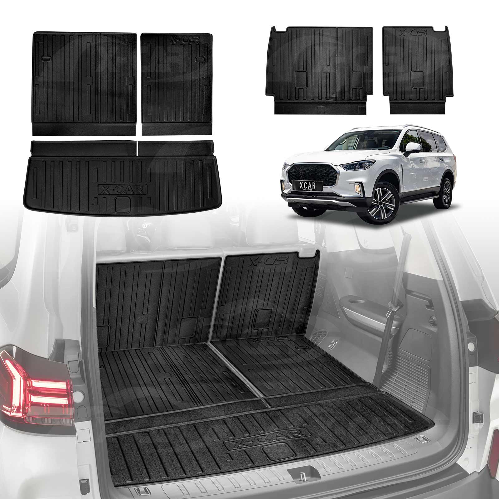 Boot Liner/ Back Seat Protector for LDV D90 2017-2024 All-Weather Car Mat