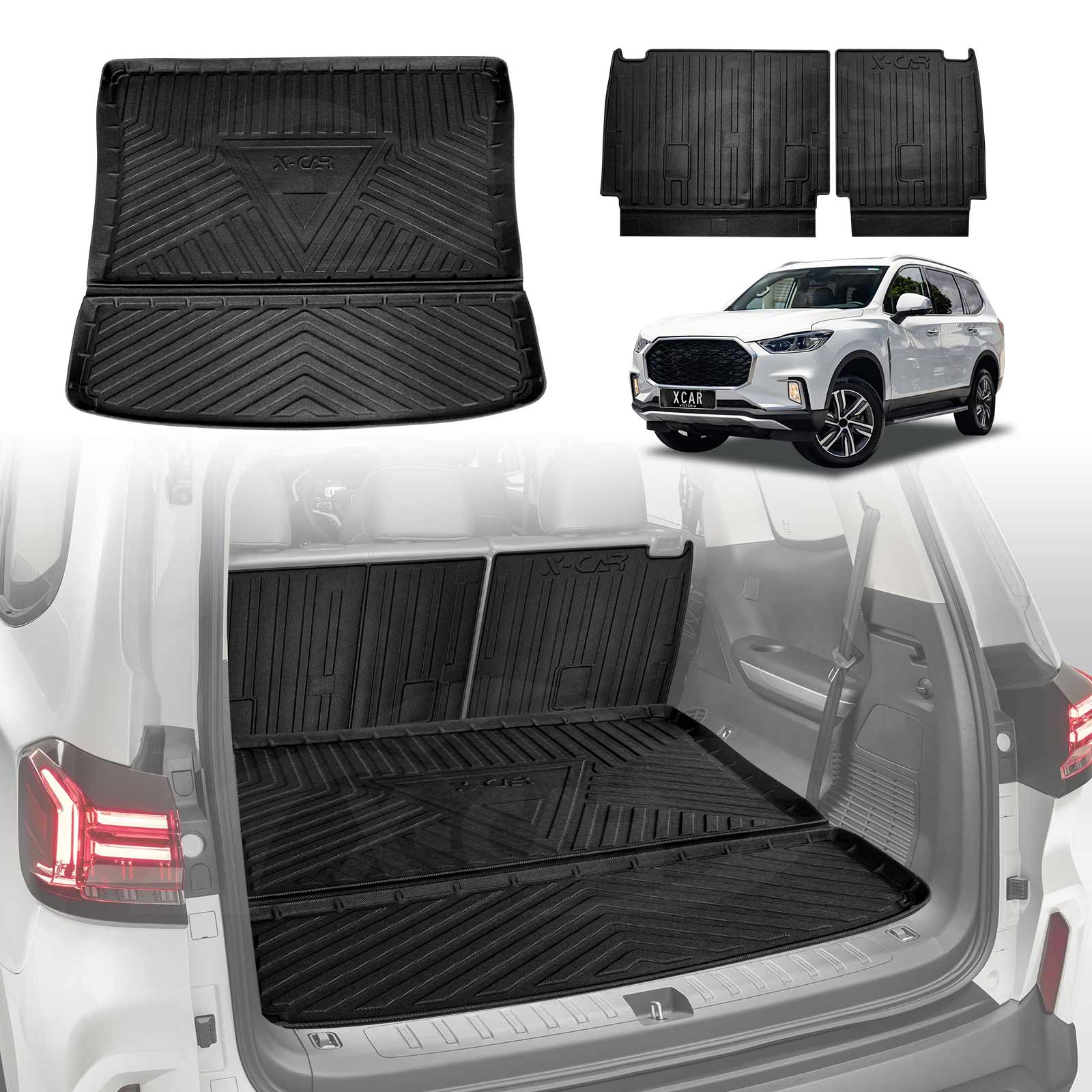 Boot Liner/ Back Seat Protector for LDV D90 2017-2024 Luggage Tray ...