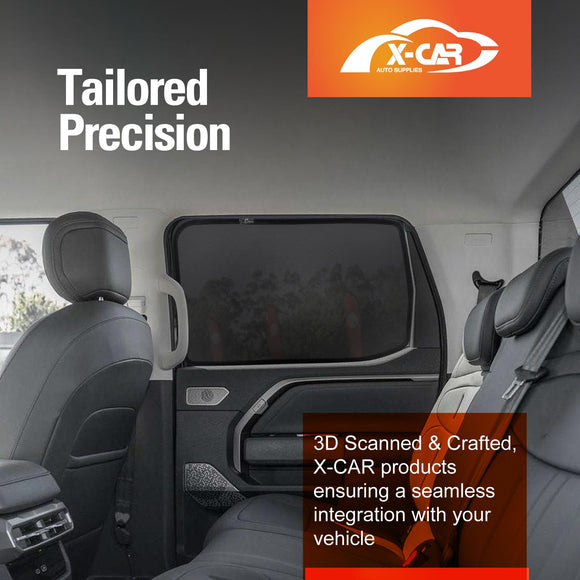 Rear Window Sun Shades for LDV Terron 9 Dual Cab 2025-Onwards Blind Mesh