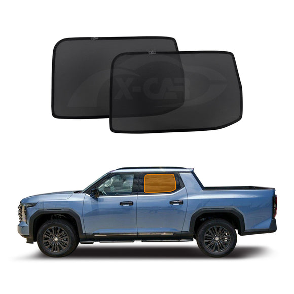 Rear Window Sun Shades for LDV Terron 9 Dual Cab 2025-Onwards Blind Mesh