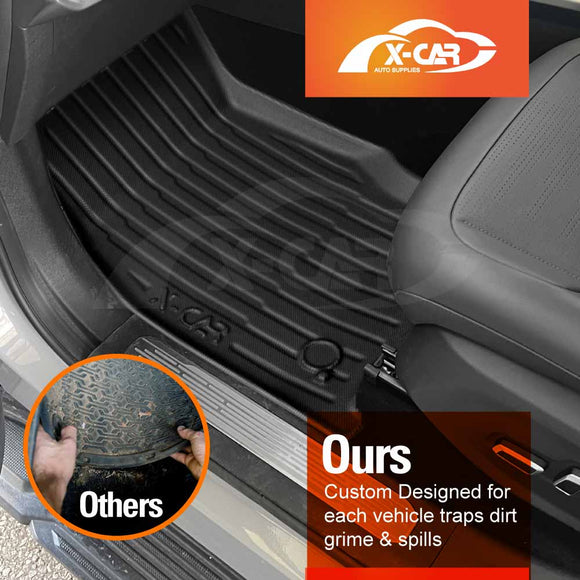 3D Floor Mats for LDV Terron 9 Dual Cab 2025-Onwards All Weather Car Liners