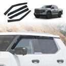 X-CAR weather shields for LDV Terron 9 Dual Cab 2025-Onwards, custom-fit window visors designed to reduce wind noise, improve airflow and protect against rain while driving.
