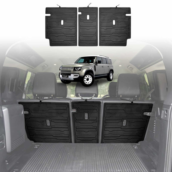 Boot Liner/ Back Seat Protector For Land Rover Defender L663 110 5 Seater 2020-Onwards Heavy Duty Car Mat