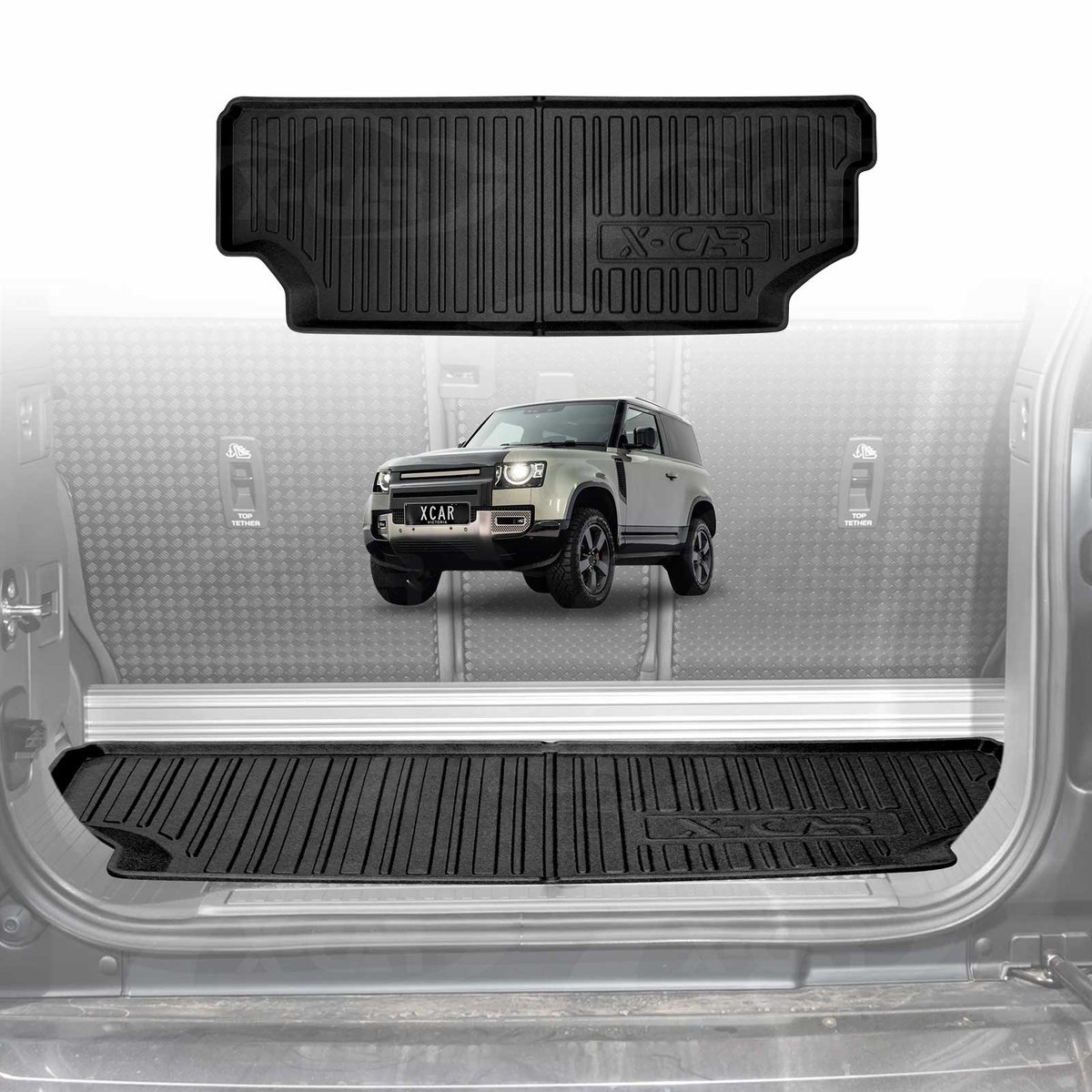 Boot Liner/Back Seat Protector for Land Rover Defender 90 2021-Onwards ...