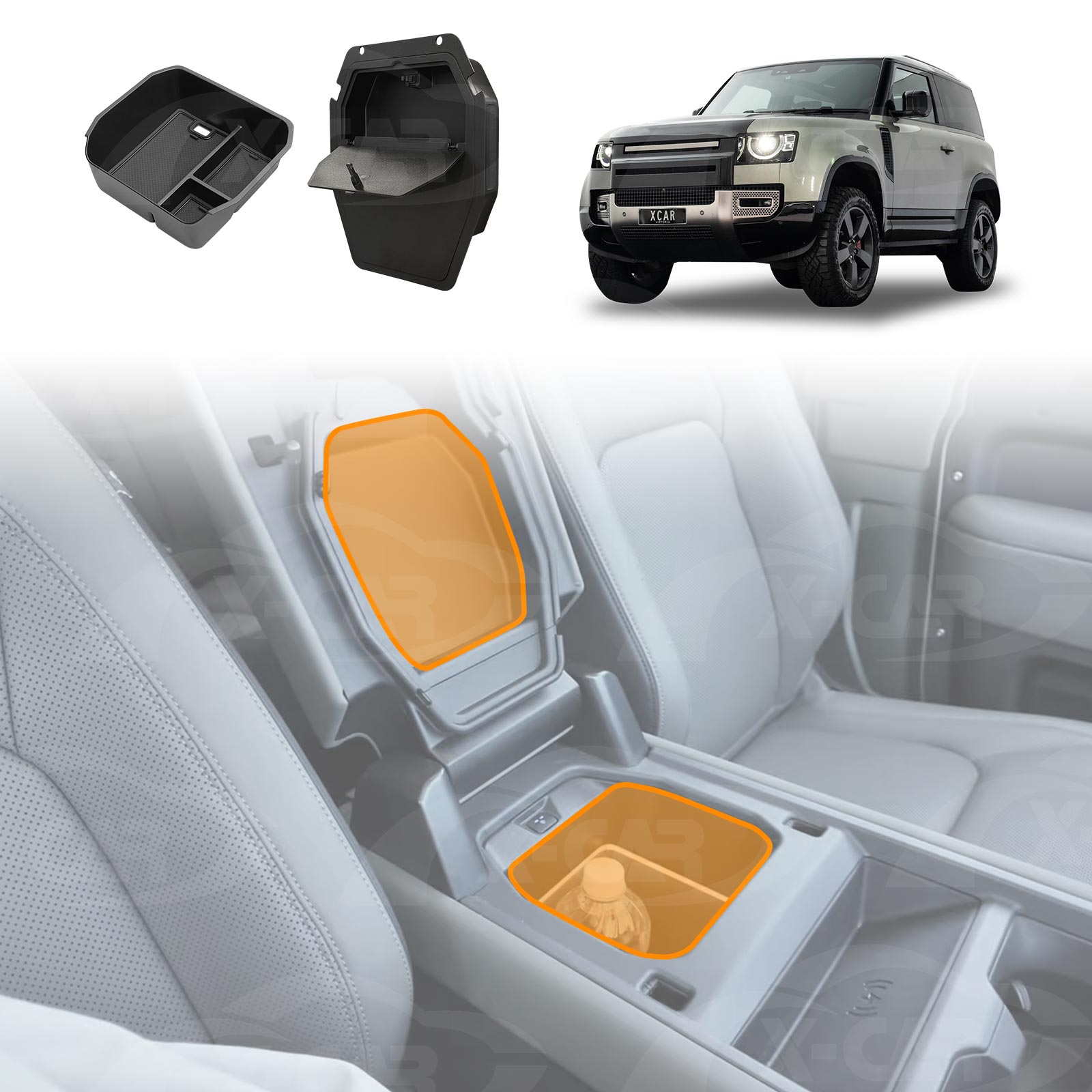 Land Rover Defender Centre Console Organiser Tray 2020+ X-CAR