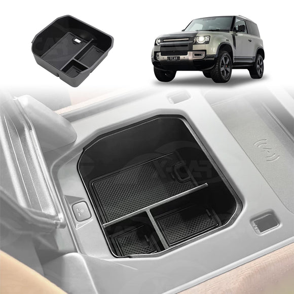 Centre Console Organizer Tray for Land Rover Defender with Cool Box 2020-Onwards Armrest Storage Accessories