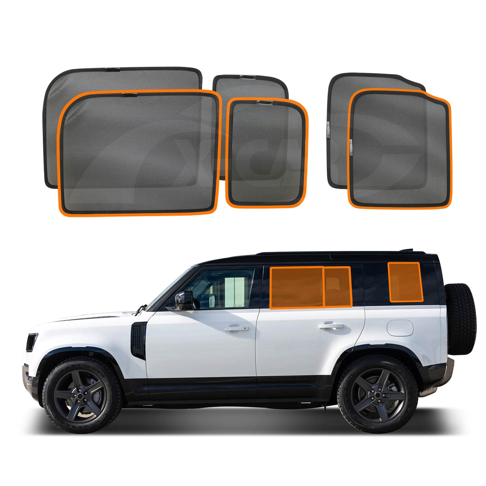 Window Sun Shade for Land Rover Defender 2020-2025 Car Sun Blind Mesh ...