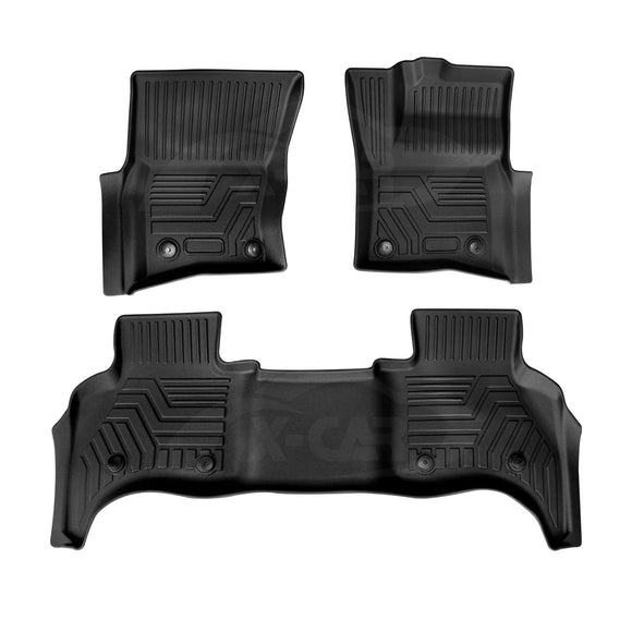 Floor Mats for Land Rover Defender L663 110 5 Seater 2020-Onwards All Weather Liners