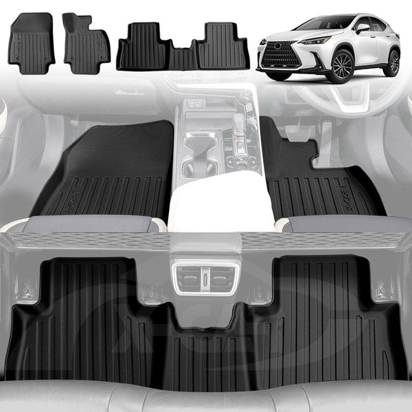 3D All-Weather Floor Mats for Lexus NX Series NX250 NX350 NX350h NX450h 2022-2024