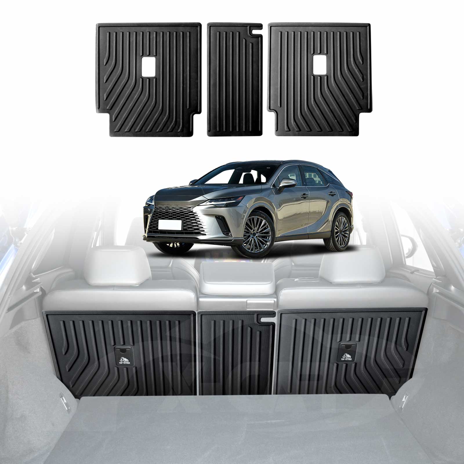 Boot Liner / Back Seats Protector for Lexus RX350 RX350h RX500h 2022-Onwards